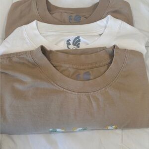 Men's Graphic Tees - White and Tan 03